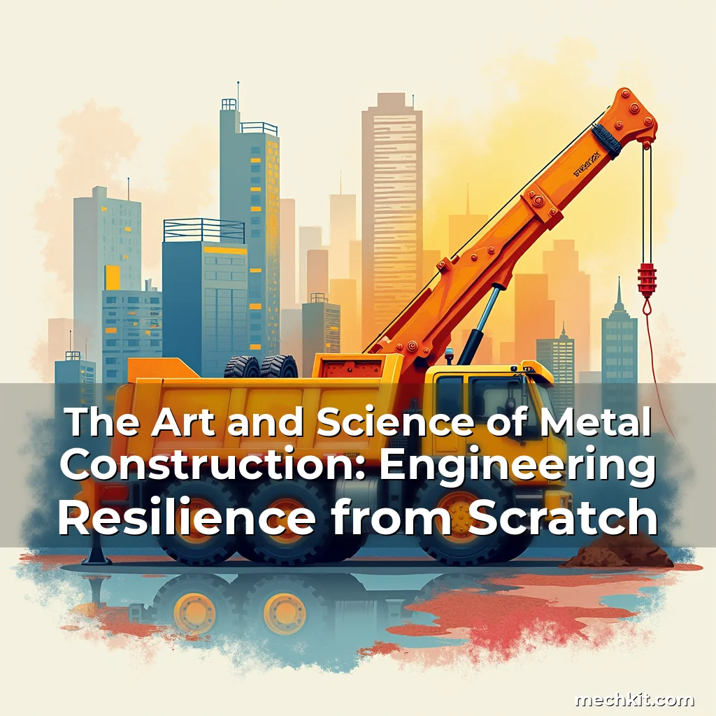 Artistic representation for The Art and Science of Metal Construction: Engineering Resilience from Scratch